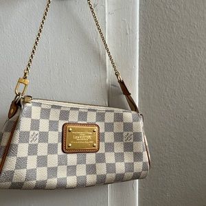 Cream white with gold chain Louis Vuitton bag